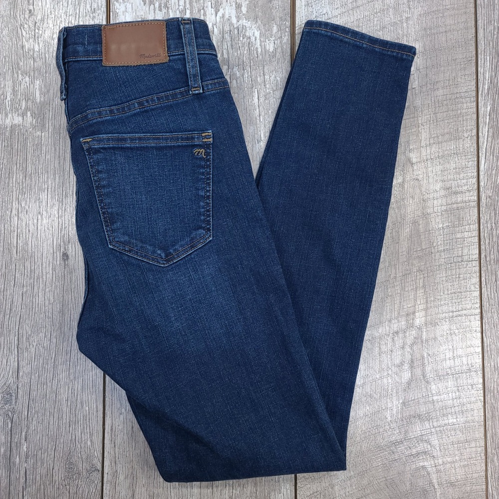 Madewell Jeans Womens 25 Blue 10 High-Rise Skinny Dark Wash Denim